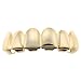 Gold Plated Grillz/Metal Teeth (TOP) - Includes Fitting Piece and Protective Case