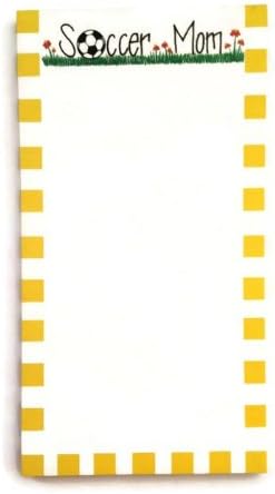 Magnetic Peel and Stick Memo Notepads, Soccer Mom (2 Pack)