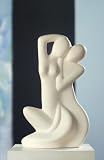 Produkt-Bild: Gilde Skulptur Francis Paar 'Geborgenheit', 43 cm, creme