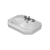 Widespread Pedestal Sink in White