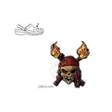 JIBBITZ SKULL PIRATES OF CARIBBEAN SHOE CHARM - O/S - ASSORTED
