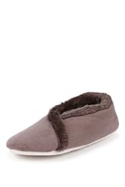Crossover Faux Fur Bootie Slippers