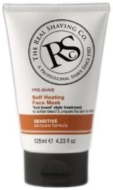 3 New the Real Shaving Co. Pre-shave Self Heating Face Mask 4.23 Fl. Oz.