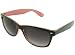 Retro Two Tone Color Wayfarer Sunglasses Grey Gradient Lens Black/Cotton Candy Frame