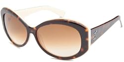Tres Noir Optics "Bombshell" Sunglasses Large Frame Jackie O Style Punk Rock Shades Womens Rockabilly Retro Locs (Coco Tortoise Frames / Brown Fade Lenses)