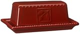 Signature Housewares Sorrento Collection Butter Dish, Ruby Antiqued Finish