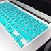 TopCase AQUA BLUE Keyboard Silicone Cover Skin for Macbook AIR 13