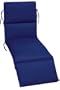 23"w Outdoor Cushion For Chaise, 4"Hx23"Wx74"L, BLUE SUNBRELLA