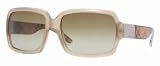 Burberry Women's 4076 Beige Frame/Brown Gradient Lens Plastic Sunglasses