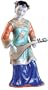 Great Inexpensive Simple Gift for Her Mom - 10" Ming Fine Porcelain Curio Figurines - Maiden w/ Instrument