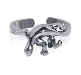 Sterling Silver Crawling Lizard Toe Ring
