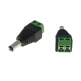 Cheap Deals on  2.1mm x 5.5mm Male CCTV Power Plug Adapter 10 Pack