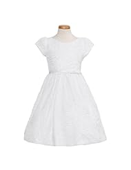 Girls Mesh   Dress With a Bow(s)