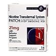 Nicotine Transdermal System Patch, Stop Smoking Aid, 21 mg, Step 1, 14 patches