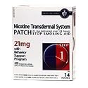 Nicotine Transdermal System Patch, Stop Smoking Aid, 21 mg, Step 1, 14 patches