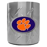 New Clemson Tigers Collegiate Insulated Stainless Steel Can Cooler Metal Ov ....