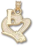 Charlotte Bobcats I Heart Logo 3/4 Charm/Pendant