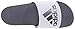 adidas Men's Adilette Comfort Slides Sandals, White/Iron Metallic/Vista Grey, 9