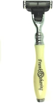 Frank Shaving Ivory Triple Blade Razor -- Accepts Mach 3 Blades