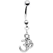 Handcrafted Spiritually Uplifting Ohm Belly Ring