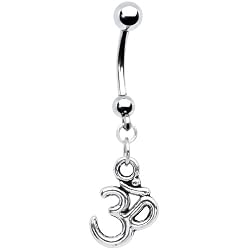 Handcrafted Spiritually Uplifting Ohm Belly Ring
