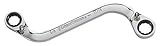 GearWrench 85342 5/8-Inch x 11/16-Inch Reversible S-shaped Double Box Ratcheting Wrench [並行輸入品]