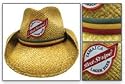 RED STRIPE JAMAICA LAGER BEER PATCH NATURAL COWBOY HAT