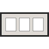ArtToFrames Collage Frame PhotoMat, Double Mat with 3 Openings,.
