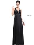 Ever Pretty Sexy Open Back V-neck Stunning Diamante Formal Evening Gown 9015B