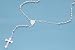Sterling Silver Necklace - Rosary Necklace with 4mm Beads - Length: 20'', 24'', 26''
