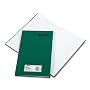TOPS J23661 Green canvas journal, 7-1/4 x 12-1/4, ruled, 150 numbered pages