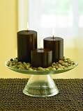31sGPXij FL. SL160  Midnight Woods Pillar Candle Set Brown