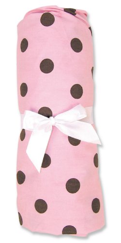 Trend Lab Maya Dot Percale Crib Sheet - Pink product image