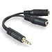 FPUK 3.5mm Jack Headphone Splitter CABLE 3.5 Lead GOLD 2 Way