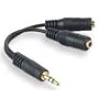 FPUK 3.5mm Jack Headphone Splitter CABLE 3.5 Lead GOLD 2 Way