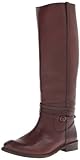 FRYE Women's Shirley Riding Plate Boot, Chocolate, 8 M US