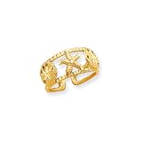 Seashells Toes Ring in 14 Karat Gold