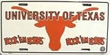 (6x12) University of Texas NCAA Tin License Plate