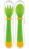 Simba Heat Sensing Spoon & Fork Set (Lime)