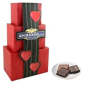 Ghirardelli Chocolate Red Valentine’s Day Gift Tower, 3 Tier thumbnail