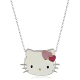 Hello Kitty Heart Enamel Sterling-Silver Large