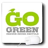 Rewards4life Gifts - Go Green Reduce Reuse Recycle - Mouse Pads