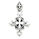 Sterling Silver Antiqued Gothic Pendant
