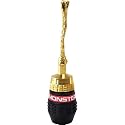 MONSTER QL GFP-H MKII 2 Pair Flex Pin Quicklock Gold Connectors for Easy Self Crimping Terminations