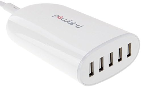 PowBird 5 Intelligent USB Ports Wall Charger, 25-Watt [FCC Certified]