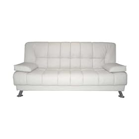 One New Contemporary Futon Sofa Bed, #3510 Beige