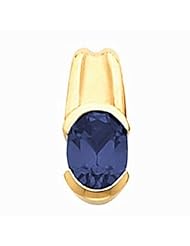 10K Yellow Gold Oval Cut Tanzanite Pendant -- LIFETIME WARRANTY
