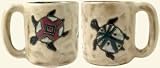 Two MARA 16 Oz. COFFEE Cup STONEWARE Collectible Dinner Mug TORTOISES Turtle