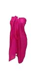 Elegant Pink Colored Sarong Beach Wrap Pareo Swim Towel Valentine's Day Gift