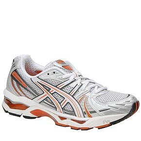 ASICS Women's Gel - Kayano XIII ( sz. 10.0, Silver/White/Orange Peel )